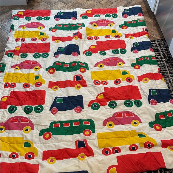 Marimekko Bo Boo Twin Comforter Cars & Trucks Rare